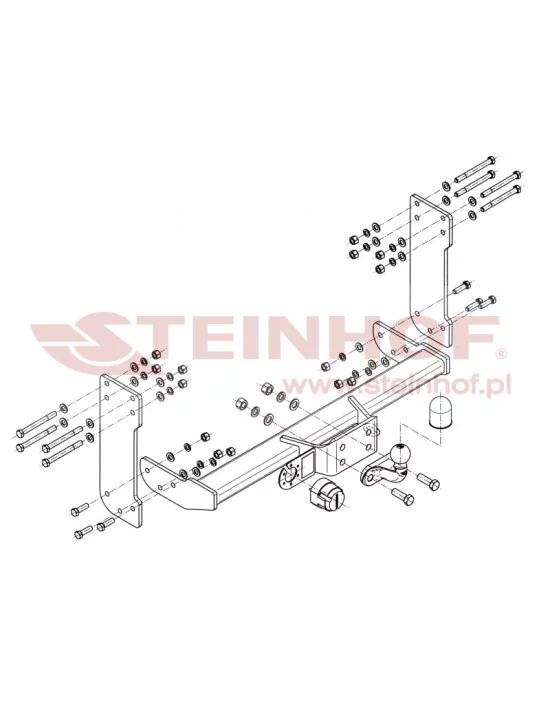 Hak holowniczy Steinhof V-034 do Volkswagen Crafter