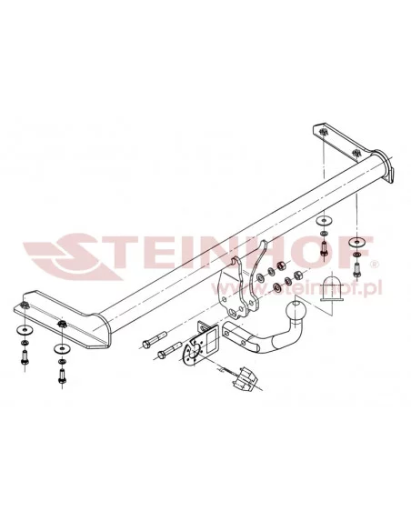 Hak holowniczy Steinhof V-050 do Volkswagen Golf
