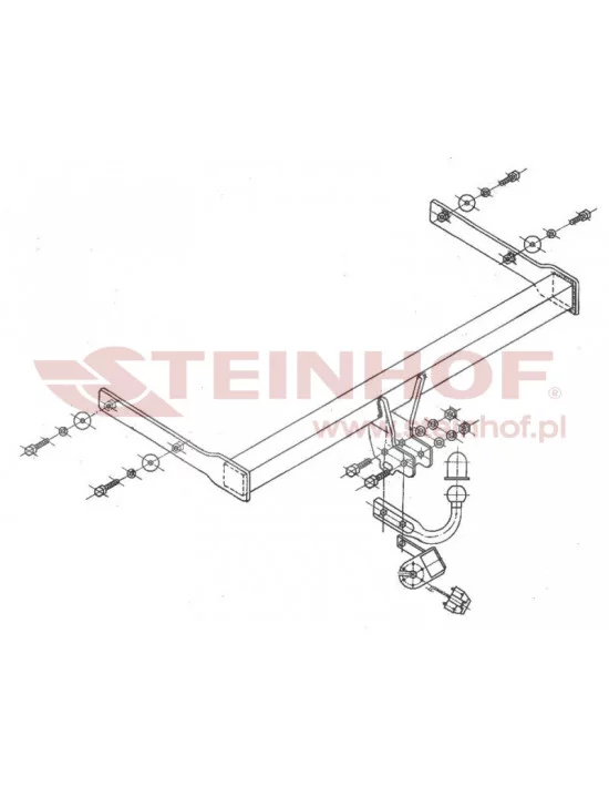 Hak holowniczy Steinhof V-058 do Volkswagen Golf