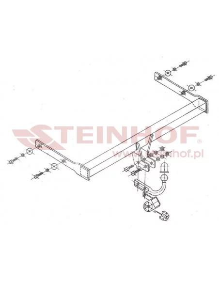 Hak holowniczy Steinhof V-058 do Volkswagen Golf