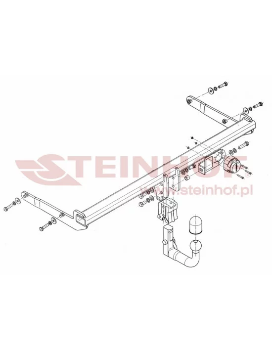 Hak holowniczy Steinhof V-065 do Volkswagen Golf