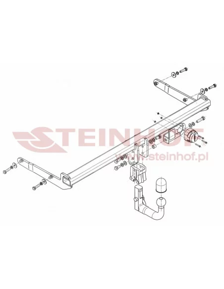 Hak holowniczy Steinhof V-065 do Volkswagen Golf