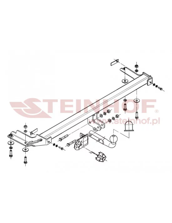 Hak holowniczy Steinhof V-043 do Volkswagen Jetta
