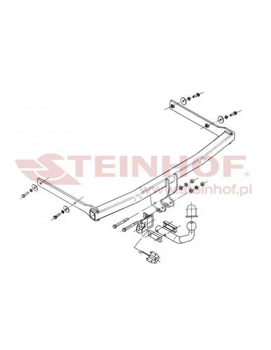 Hak holowniczy Steinhof V-072 do Volkswagen Jetta