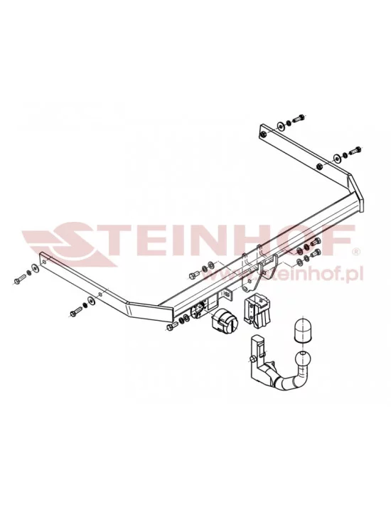 Hak holowniczy Steinhof V-075 do Volkswagen Jetta