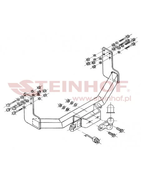 Hak holowniczy Steinhof M-223 do Volkswagen LT