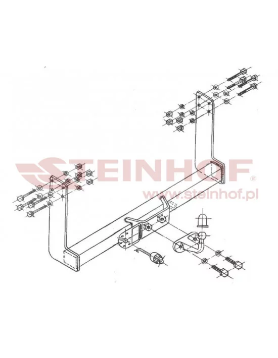 Hak holowniczy Steinhof V-128 do Volkswagen LT
