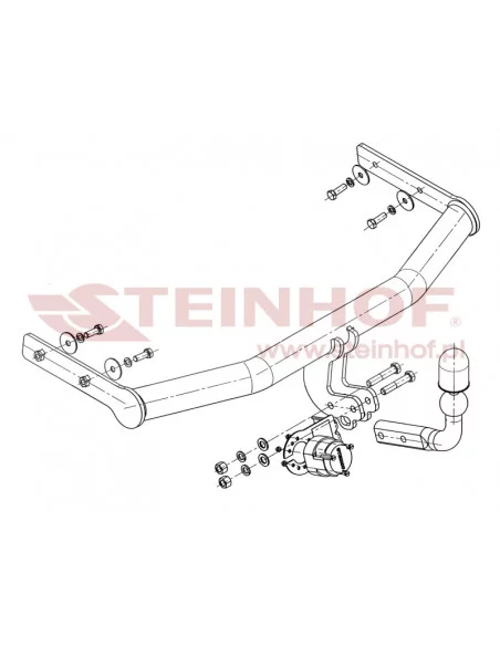 Hak holowniczy Steinhof S-102 do Volkswagen Lupo