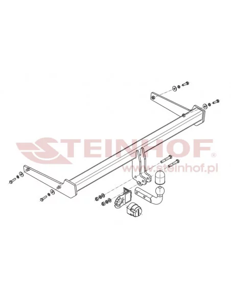 Hak holowniczy Steinhof V-143 do Volkswagen Passat Alltrack