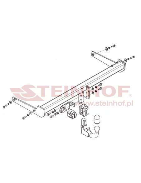 Hak holowniczy Steinhof V-144 do Volkswagen Passat Alltrack