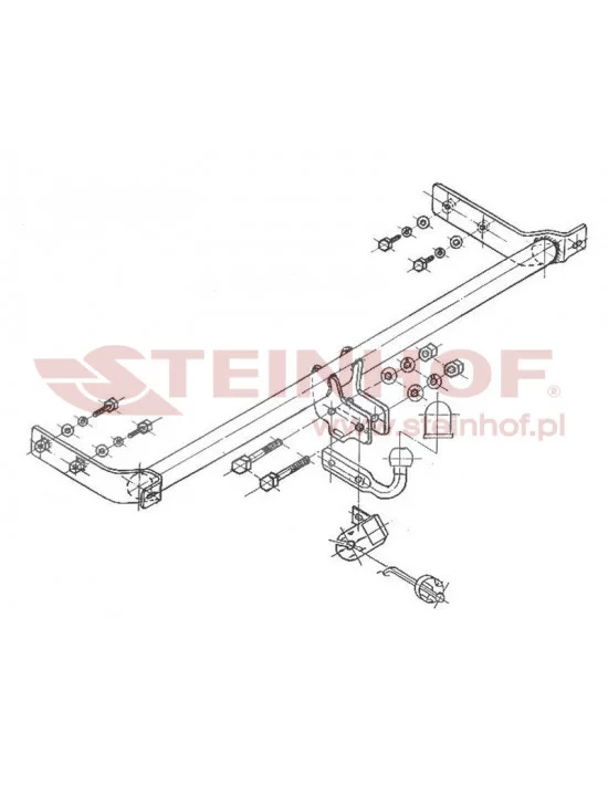 Hak holowniczy Steinhof V-098 do Volkswagen Passat