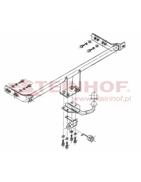 Hak holowniczy Steinhof V-104 do Volkswagen Passat