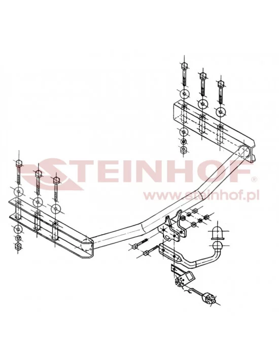 Hak holowniczy Steinhof V-115 do Volkswagen Passat