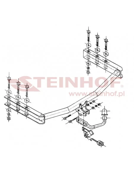 Hak holowniczy Steinhof V-115 do Volkswagen Passat
