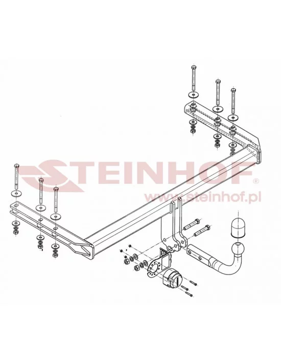 Hak holowniczy Steinhof V-145 do Volkswagen Passat