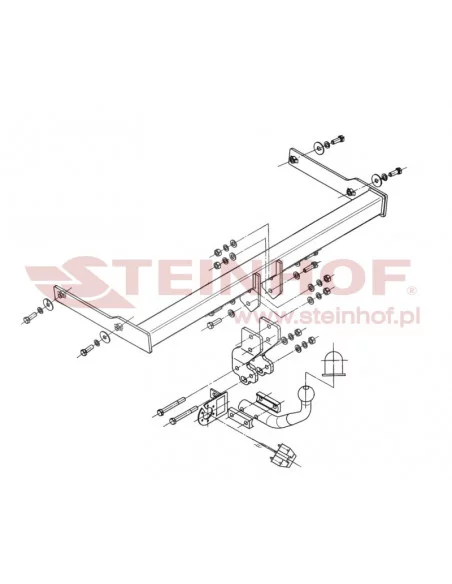 Hak holowniczy Steinhof V-140 do Volkswagen Passat