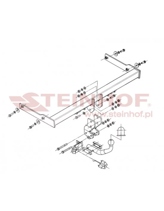 Hak holowniczy Steinhof V-140 do Volkswagen Passat