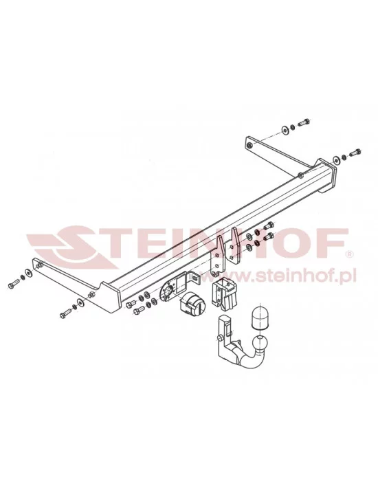 Hak holowniczy Steinhof V-144 do Volkswagen Passat