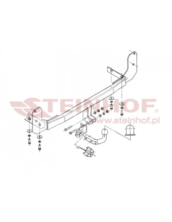 Hak holowniczy Steinhof V-112 do Volkswagen Polo