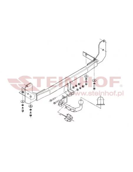 Hak holowniczy Steinhof V-112 do Volkswagen Polo