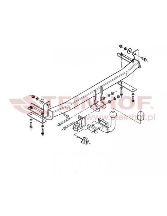 Hak holowniczy Steinhof S-112 do Volkswagen Polo