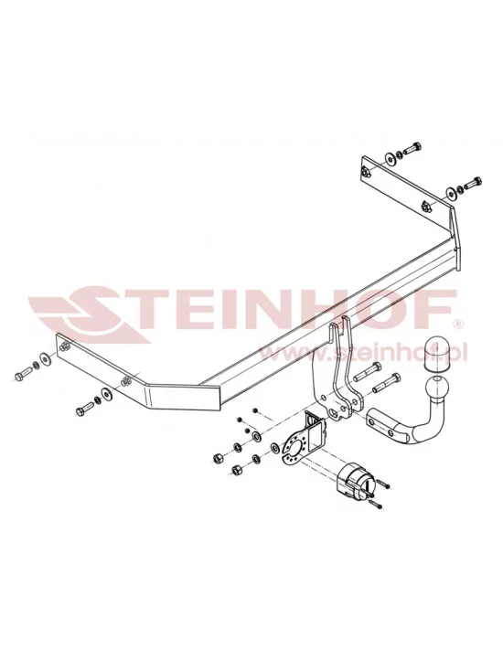 Hak holowniczy Steinhof V-107 do Volkswagen Polo