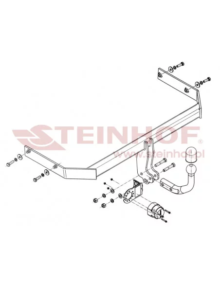 Hak holowniczy Steinhof V-107 do Volkswagen Polo