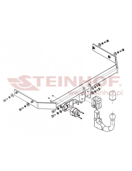 Hak holowniczy Steinhof V-108 do Volkswagen Polo