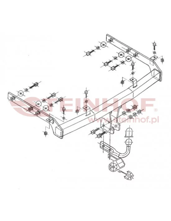 Hak holowniczy Steinhof V-135 do Volkswagen Sharan