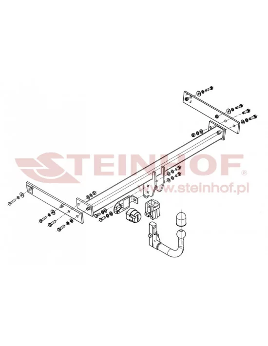 Hak holowniczy Steinhof V-138 do Volkswagen Sharan