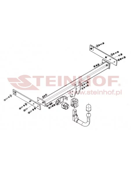 Hak holowniczy Steinhof V-138 do Volkswagen Sharan