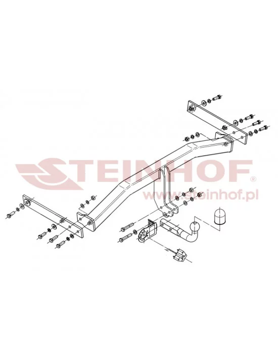 Hak holowniczy Steinhof V-127 do Volkswagen Tiguan