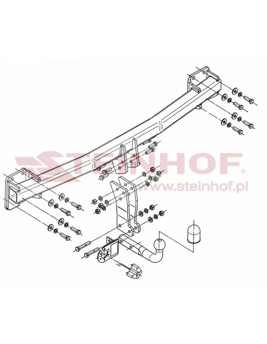 Hak holowniczy Steinhof A-092 do Volkswagen Touareg