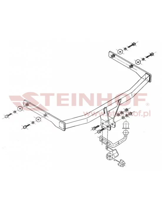 Hak holowniczy Steinhof V-132 do Volkswagen Touran