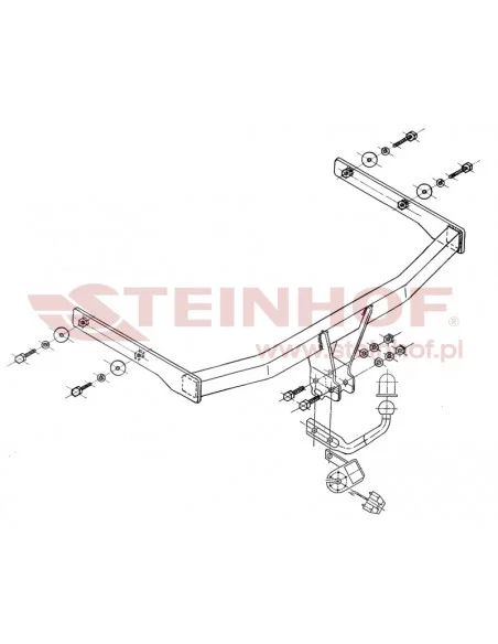 Hak holowniczy Steinhof V-132 do Volkswagen Touran