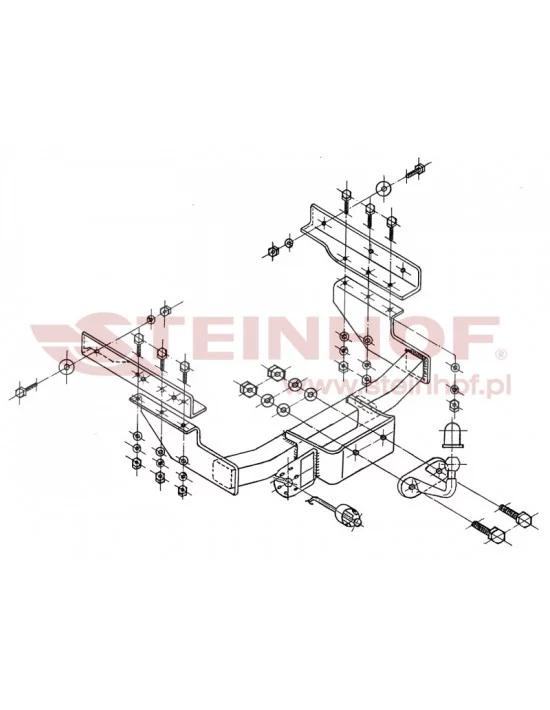 Hak holowniczy Steinhof V-122 do Volkswagen Transporter
