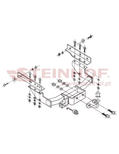Hak holowniczy Steinhof V-122 do Volkswagen Transporter