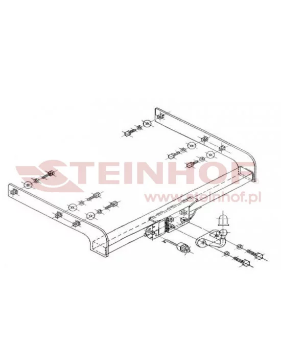 Hak holowniczy Steinhof V-123 do Volkswagen Transporter