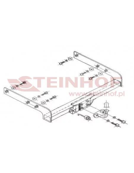 Hak holowniczy Steinhof V-123 do Volkswagen Transporter