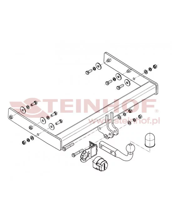 Hak holowniczy Steinhof V-119 do Volkswagen Transporter