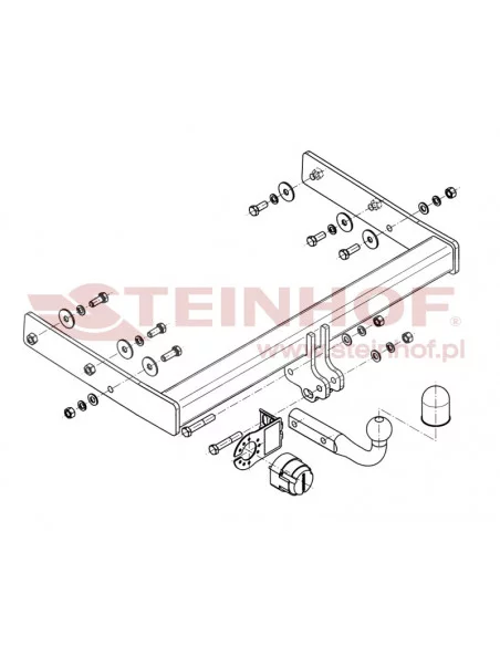 Hak holowniczy Steinhof V-119 do Volkswagen Transporter