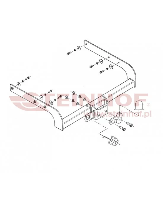 Hak holowniczy Steinhof V-124 do Volkswagen Transporter