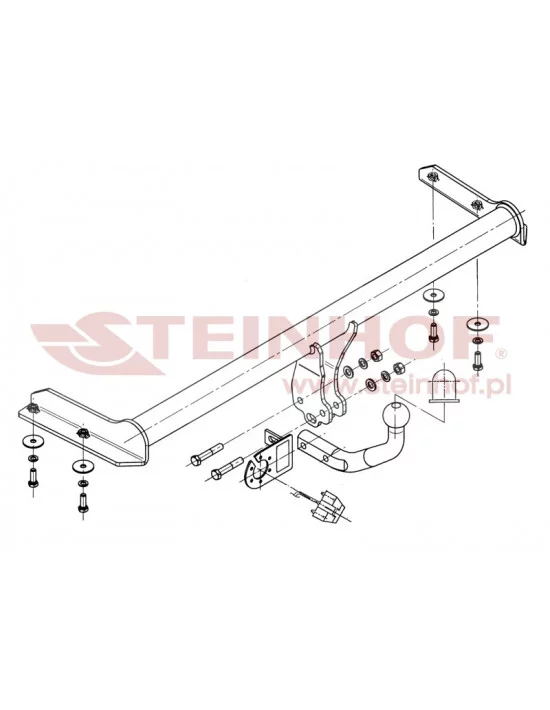 Hak holowniczy Steinhof V-050 do Volkswagen Vento