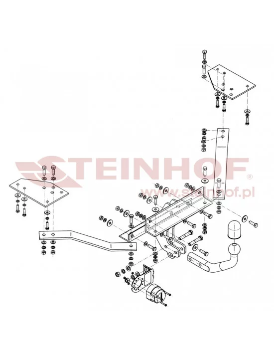 Hak holowniczy Steinhof V-282 do Volvo S40