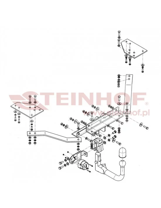 Hak holowniczy Steinhof V-283 do Volvo S40