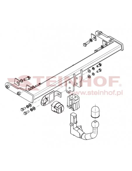 Hak holowniczy Steinhof V-293 do Volvo S60