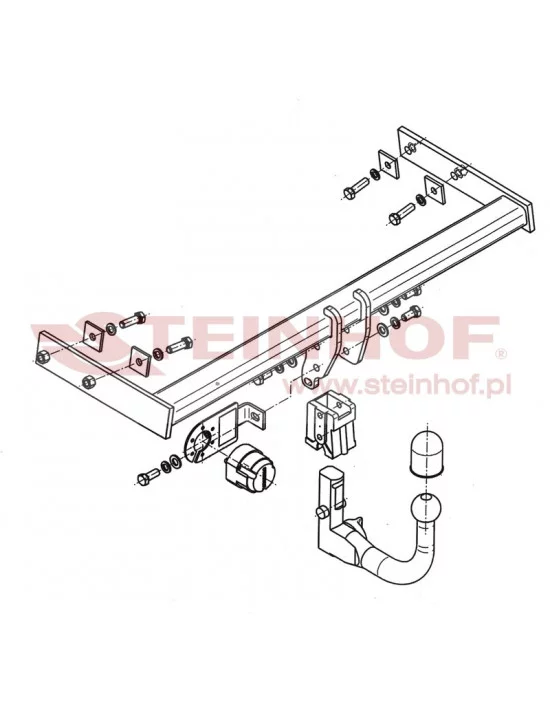 Hak holowniczy Steinhof V-297 do Volvo S80