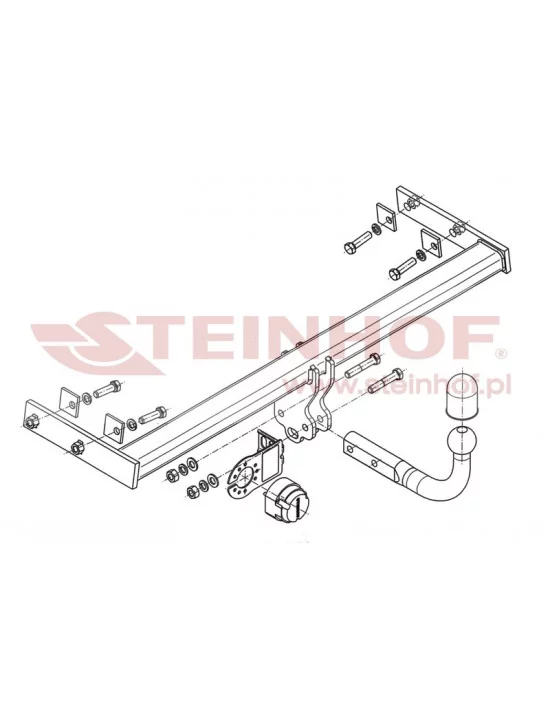 Hak holowniczy Steinhof V-280 do Volvo V40
