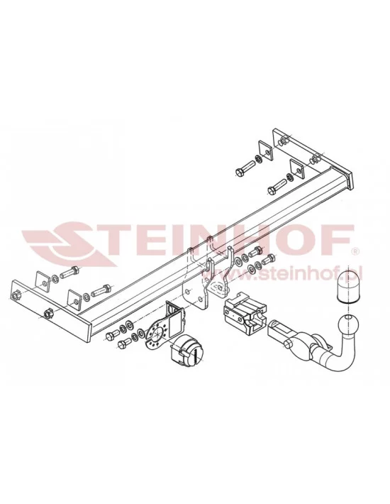Hak holowniczy Steinhof V-281 do Volvo V40