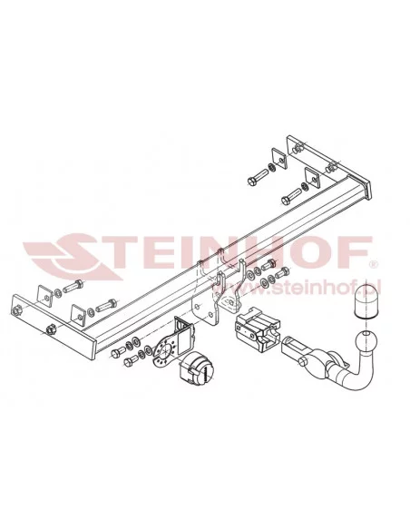 Hak holowniczy Steinhof V-281 do Volvo V40